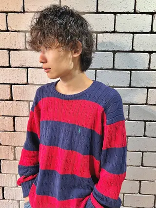 ショート パーマ メンズ men’s salon NOA solte. 【メンズサロン ノアソルテ】所属・メンズパーマ職人 加藤 弘貴のヘアスタイル