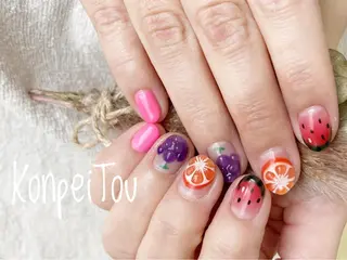 ネイル おうちのネイルサロン　konpeiTou〜こんぺいとう〜所属・おうちのネイルサロン KonpeiTouのネイルデザイン