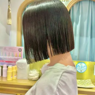 ミディアム カラー ヘアアレンジ 髪質改善【縮毛矯正】 北千住で美髪に導く人のヘアスタイル