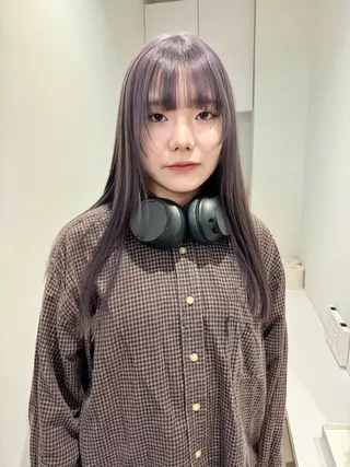 ロング ✨ブリーチ/顔周り レイヤー¦YUKA✨のヘアスタイル