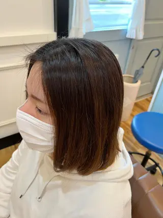 ミディアム 🐰ハイトーンカラー 畠山　渡🐰のヘアスタイル