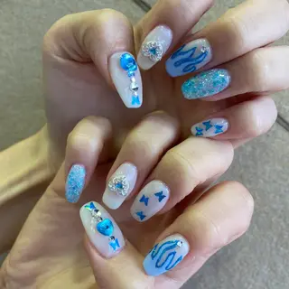 ショート カラー ヘアアレンジ ネイル マツエク・マツパ 💠AYANE /吉祥寺💠のマツエク・マツパデザイン