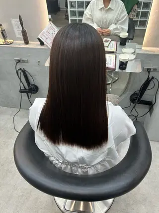 ロング レイヤー/艶髪 縮毛矯正🌱  赤石のヘアスタイル