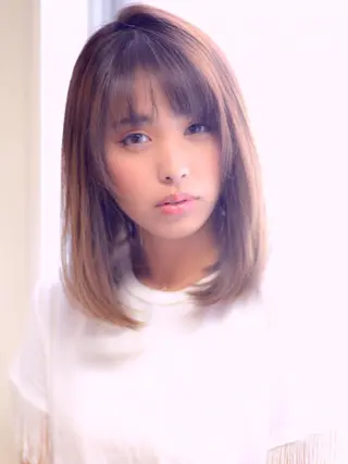 ミディアム カラー 吉祥寺aivee 若手注目スタッフのヘアスタイル