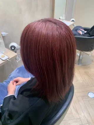 ミディアム Nu:v所属・moe/ 透明感カラー/恵比寿のヘアスタイル
