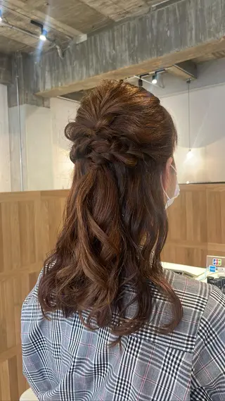 ロング パーマ/透明感カラー 小松のヘアスタイル