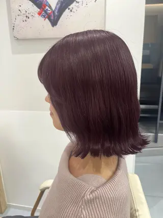 ミディアム ブリーチカラー特化 美容師/𝕐𝕌𝕀のヘアスタイル