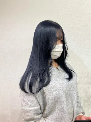 ロング カラーモデル募集 吉原佳穂💗のヘアスタイル