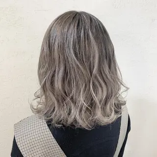 ミディアム カラー 池袋/透明感カラー 🎀Yuri🎀のヘアスタイル