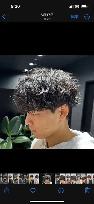 ショート パーマ メンズ 🖤Ayumi🖤 メンズ特化❤️‍🔥のヘアスタイル