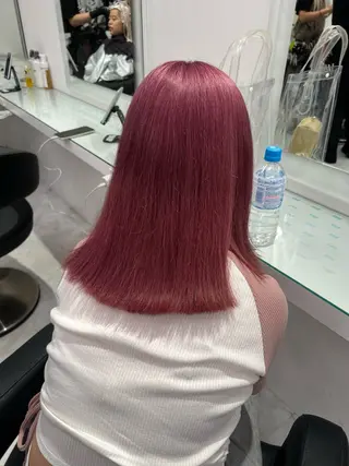 カラー La fith hair　pur茶屋町店所属・momoka/茶屋町 /艶髪カラーのヘアスタイル