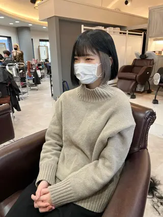 カラー 髪質改善ストレート Kantaのヘアスタイル