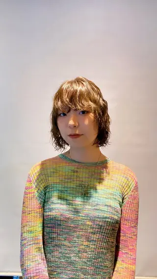 ミディアム パーマ HANA所属・emiri 🌼のヘアスタイル