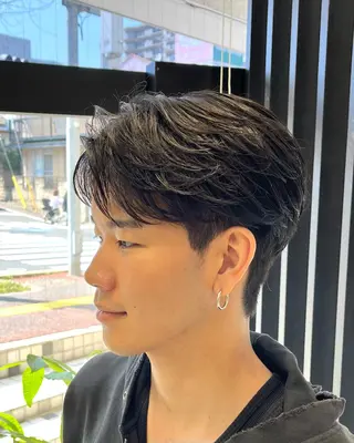 パーマ メンズ 駒野 晃のヘアスタイル