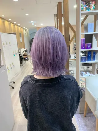 ミディアム カラー 透明感特化美容師🌈 神保克行のヘアスタイル