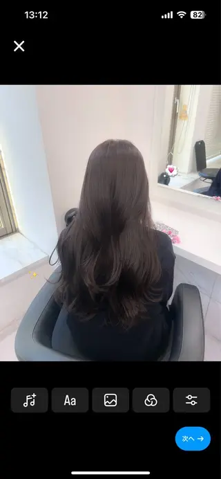 ロング カラー パーマ ヘアアレンジ メンズ キッズ ブリーチなしカラー/ ブラウン/レイヤーのヘアスタイル