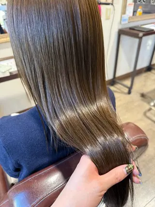 カラー 一宮　　透明感カラー 髪質改善　ヘッドスパのヘアスタイル