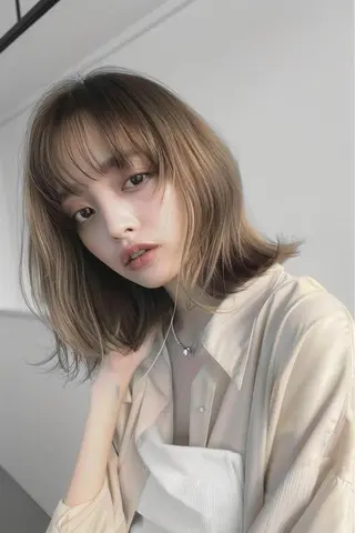 ショート カラー lana hair 新宿/髪質改善/韓国のヘアスタイル