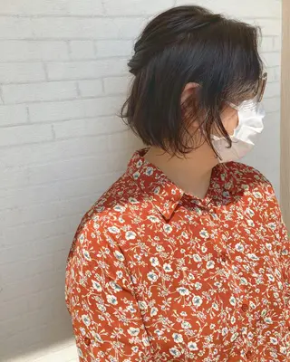ショート カラー ヘアアレンジ 初めてのショート お任せください✂️のヘアスタイル