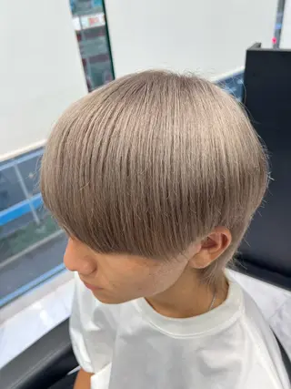 ショート カラー メンズ 🐥くまがい💛 ダブルカラー／パーマのヘアスタイル