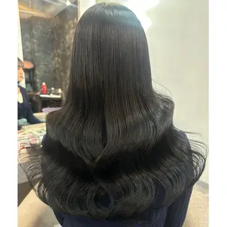 ロング カラー ヘアアレンジ 🖤kana/艶髪/ 韓国風カラー🖤のヘアスタイル