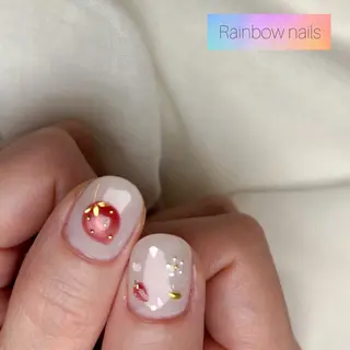 ネイル Rainbow nailsくろちゃんのネイルデザイン