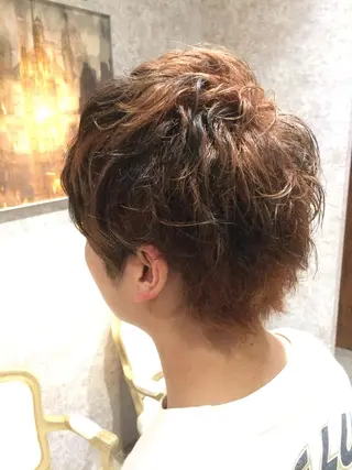 ショート メンズ Kobayashi ハイライト/ショートのヘアスタイル