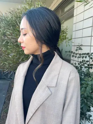 カラー カットパーマモデル 山中 遥のヘアスタイル