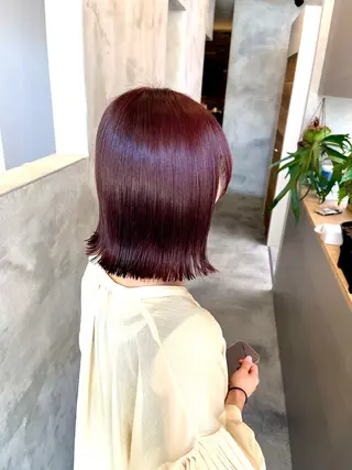 ショート カラー Salon de  COCO所属・Yuka /ツヤカラー✨のヘアスタイル