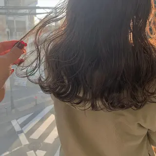 セミロング カラー 🧸 サトウサクネ🧸のヘアスタイル