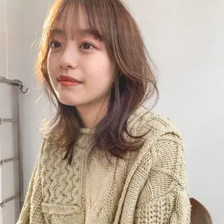 ミディアム カラー ショート/レイヤー なら石井知希のヘアスタイル