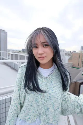 ロング カラー ヘアアレンジ TIDEHAIR SHIHOのヘアスタイル