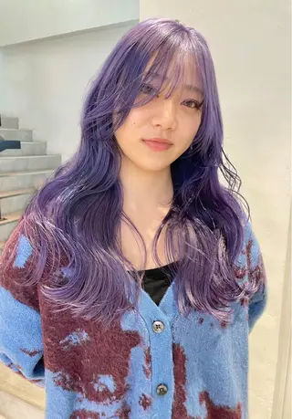 カラー 🎀ボブ+ハイトーン シュカ👶🏻のヘアスタイル