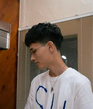 ショート カラー パーマ メンズ 🔗メンズサロン🔗 Kieのヘアスタイル