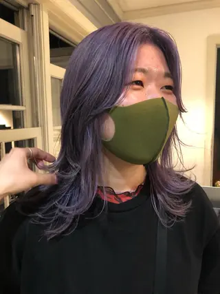 セミロング カラー NOUN所属・eri kinjoのヘアスタイル