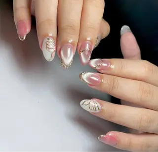 ネイル 🎀PG🩵 ネイルサロンのネイルデザイン