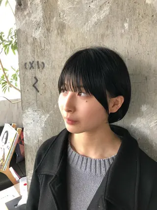 ショート レイヤー特化/小顔顔 周り/セノ/表参道のヘアスタイル