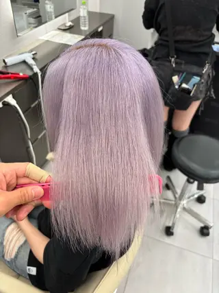 ミディアム カラー 名古屋／デザイン／ ブリーチ/松井亮磨のヘアスタイル