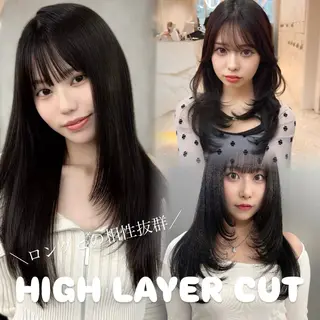 ロング カラー Sea Shinjuku所属・ハッシュカット/ 韓国レイヤーTERUのヘアスタイル