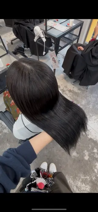 ミディアム カラー ダメージレス艶カラー MISAKI🦋のヘアスタイル