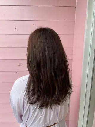 セミロング カラー 【史上最高】口コミ No.1/ナツキのヘアスタイル
