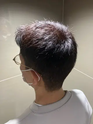 ショート カラー メンズ BroTokyo Barbershop 有楽町店所属・SAKI SAKIのヘアスタイル