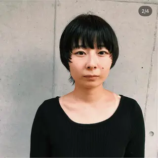 ショート ショートウルフくせ毛 お任せくださいのヘアスタイル