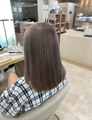 ロング カラー お悩み改善 黄金比みくのヘアスタイル