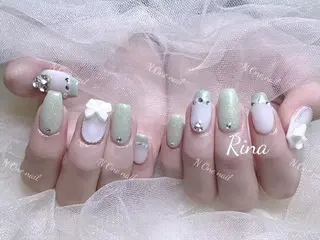 ネイル 長いだし/スカルプ/ パラシェルN.oneのネイルデザイン