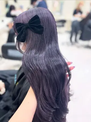 カラー ベージュ・ラベンダー カラー🎀りりのヘアスタイル