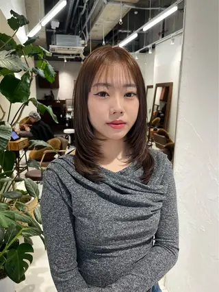 ミディアム カラー レイヤーカット/ カラー/ko-noのヘアスタイル