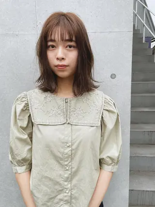 ミディアム カラー センスをお届けします 大谷将生INFPのヘアスタイル