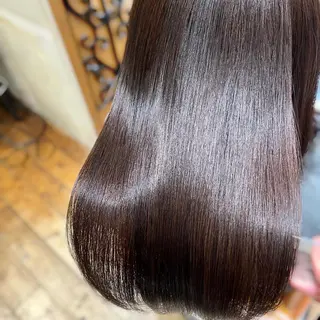 ミディアム カラー パーマ 美髪ヘッドスパ🫧 西山紗奈江💆‍♀️のヘアスタイル