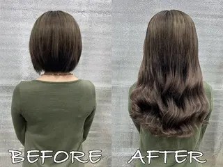 カラー ヘアアレンジ ロング LIP 大阪本店 エクステ 堀谷和孝のヘアスタイル